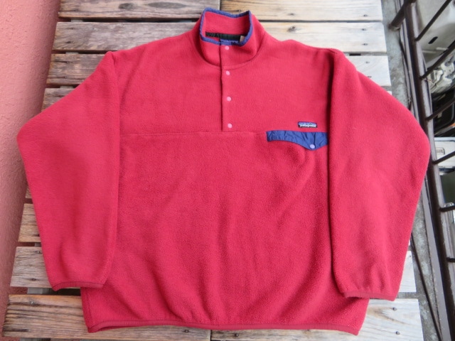 USED 94年FW製 パタゴニア シンチラスナップT ブリック! XL jkz757