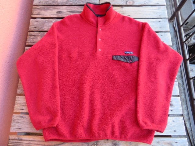 USED 97年FW USA製 パタゴニア シンチラスナップT バーントチリ! L