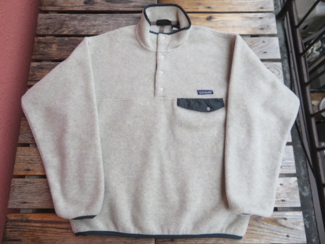 美USED 96年SS製 パタゴニア シンチラスナップT オートミールヘザー M