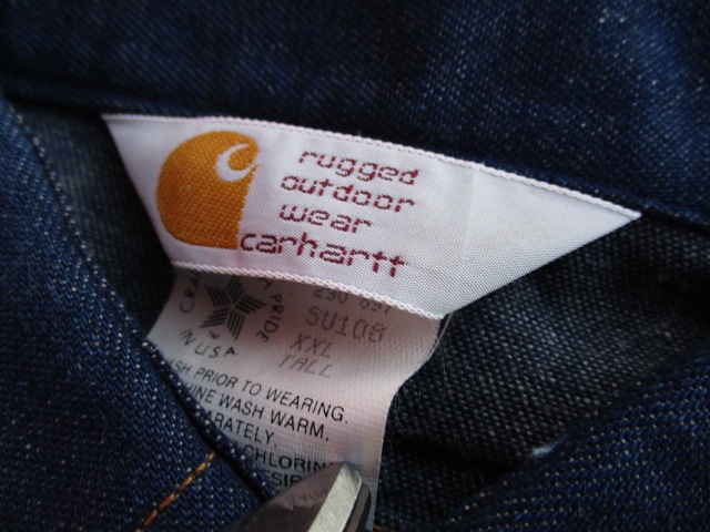 �ǥåɥ��ȥå� �����ϡ���  ��carhartt�� �ǥ˥ॷ��� USA�� ������XL TALL 90ǯ���� sse134