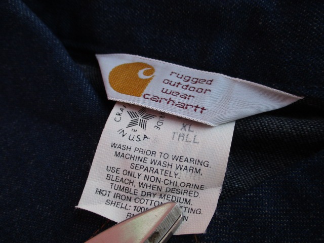 �ǥåɥ��ȥå� �����ϡ���  ��carhartt�� �ǥ˥ॷ��� USA�� ������XL TALL 90ǯ���� sse135