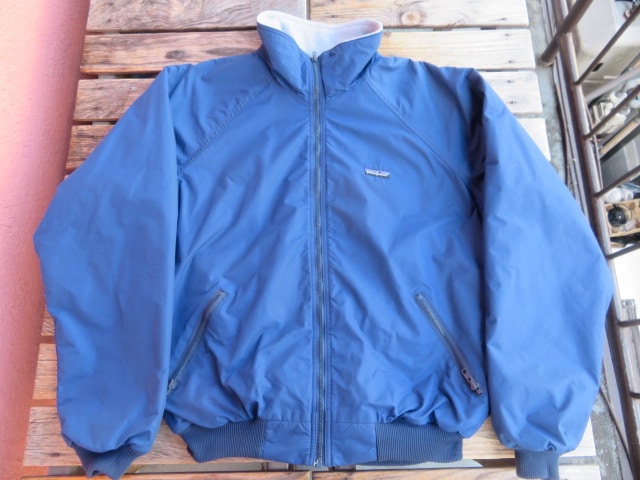 USED 87年FW USA製 パタゴニア シェルドシンチラジャケット ネイビー