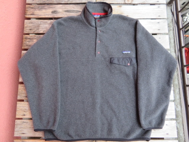 USED 00年FW製 パタゴニア シンチラスナップT ブラックヘザー! L