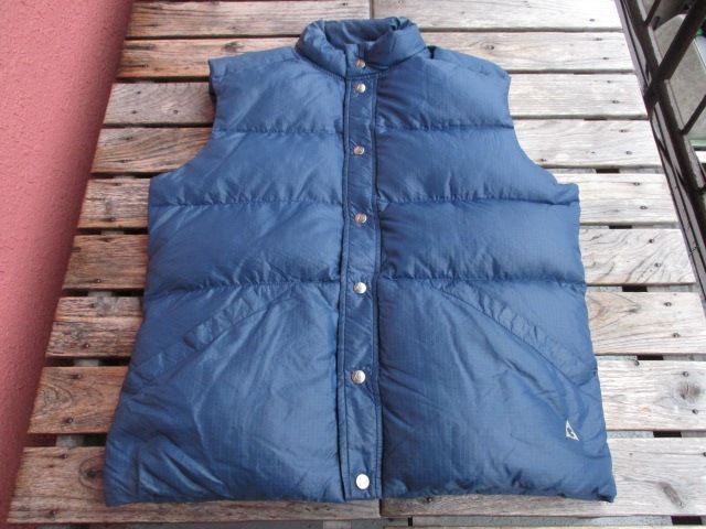 USED ビンテージ GERRY 【ジェリー】 70年代 ダウンベスト 紺 L jkw308