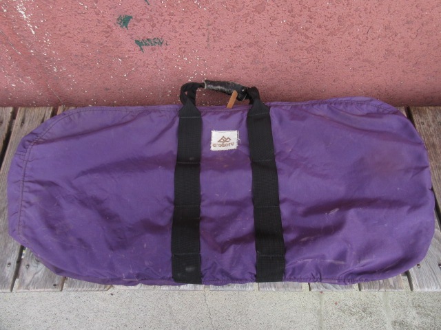 USED グレゴリー プリントタグ パックキャリング(ダッフル)バッグ 紫 S