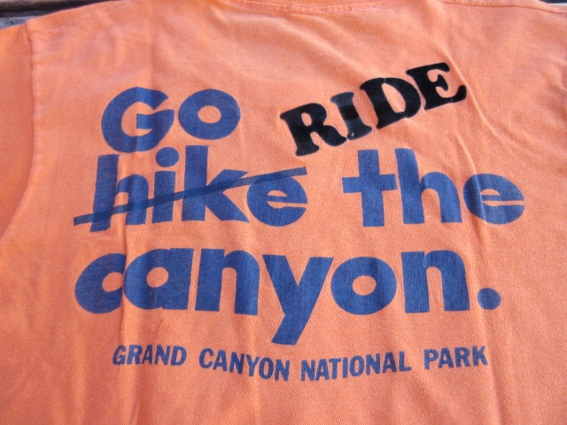 USED 70ǯ�� �ӥ�ơ��� ��GO HIKE��RIDEw THE CYANON�� �����ɥ���˥���ʥ���ʥ�ѡ��� T����� ����� tsh382