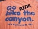 USED 70ǯ�� �ӥ�ơ��� ��GO HIKE��RIDEw THE CYANON�� �����ɥ���˥���ʥ���ʥ�ѡ��� T����� ����� tsh382