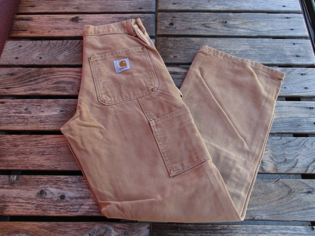 USED USA製 carhartt カーハート ダブルニー カーハートブラウン