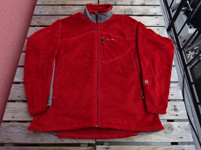 美USED パタゴニア 03年USA製 R2(フリース)ジャケット 赤 L jks510