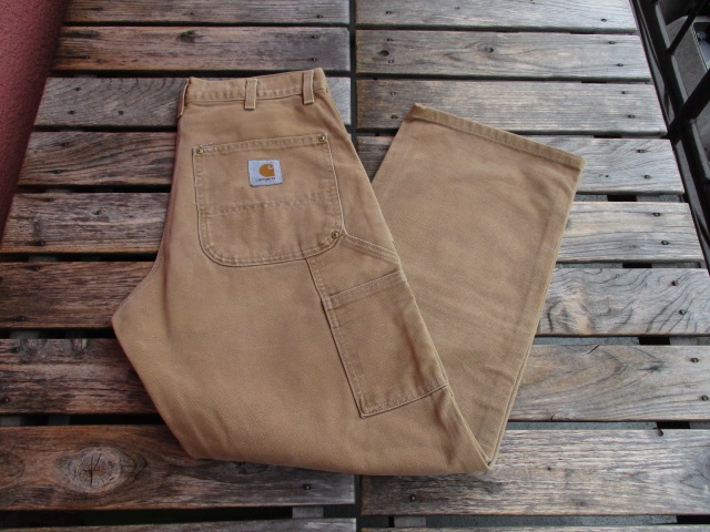 USED USA製 carhartt カーハート ダブルニー カーハートブラウン W32 