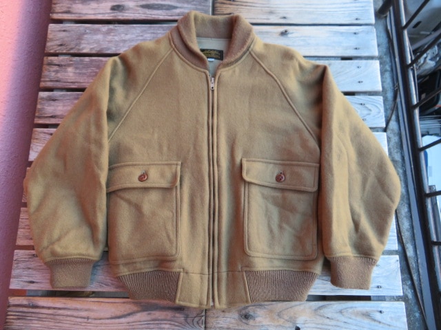 USED 90年代 エディーバウアー USA製 ウールジャケット キャメル系 M