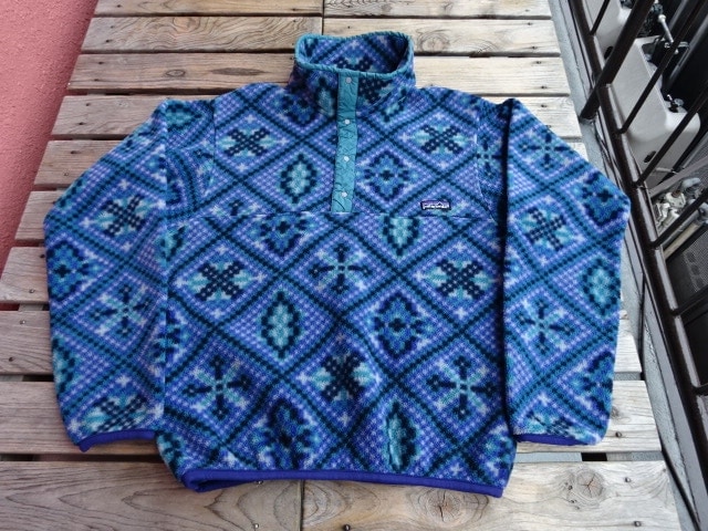 極美USED パタゴニア ライトウェイト プリントシンチラスナップT 93年