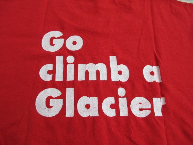 ��USED 80ǯ�� USA�� �ӥ�ơ��� ��Go Climb a Glacier�� ���졼���㡼�ʥ���ʥ�ѡ���T����� ��󥿥� �� XL tsh332