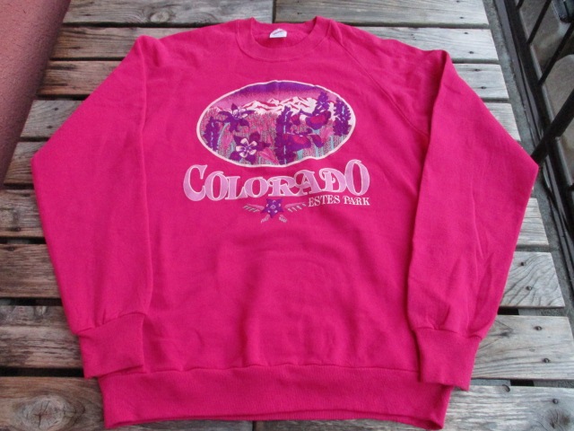 USED 90ǯ���USA�� ������ɽ� ��COLORADO�� ESTES PARK �ե��å����ץ��� �������åȥ��롼 �ԥ� L sse022