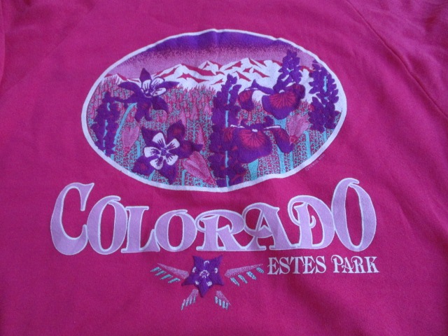 USED 90ǯ���USA�� ������ɽ� ��COLORADO�� ESTES PARK �ե��å����ץ��� �������åȥ��롼 �ԥ� L sse022