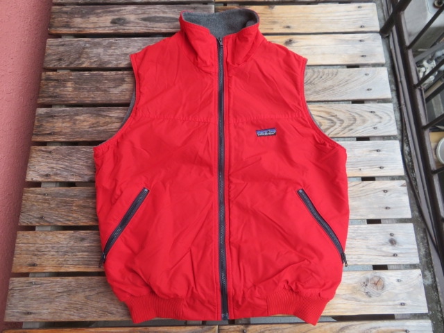 80s Patagonia パタゴニア シェルドシンチラベスト 赤 ヴィンテージ