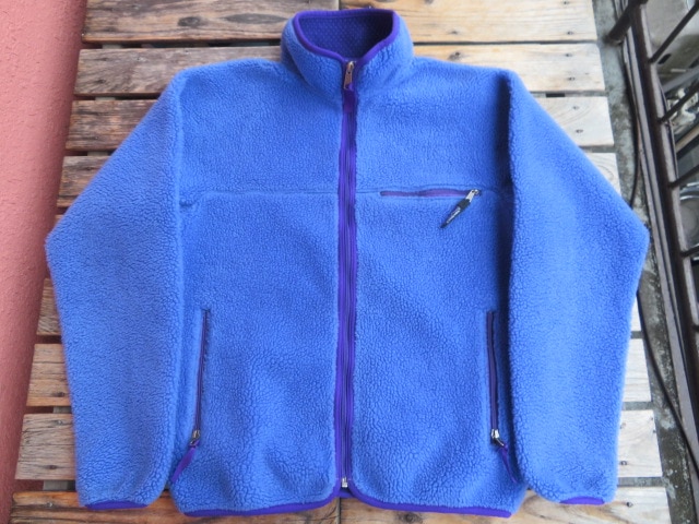 美USED 91年SS USA製 パタゴニア ベビーレトロパイルカーディガン