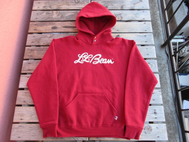 USED 90年代 USA製 L.L.ビーンXラッセル フーデッドスウェットシャツ