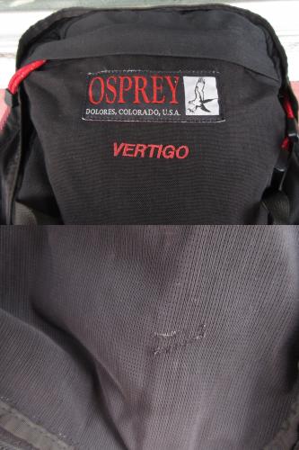 USED �����ץ졼 ��OSPREY�� �С��ƥ��� VERTIGO �֥��ڥ��ȥ� L bag087
