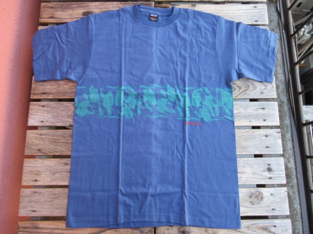 超極美USED 96年頃のUSA製 パタゴニア 黒タグ トピカルTシャツの