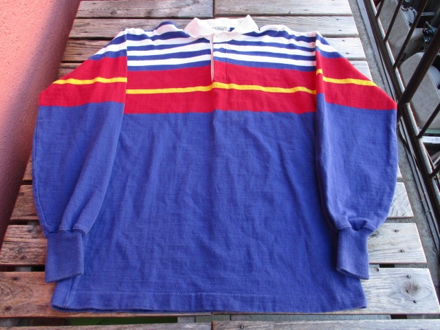 USED 90年代 LL(BEAN)ビーン USA製 Rugby(ラガー)シャツ