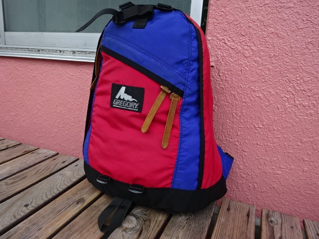 USED グレゴリー アメリカ製 青赤 デイパック 銀文字 bah286