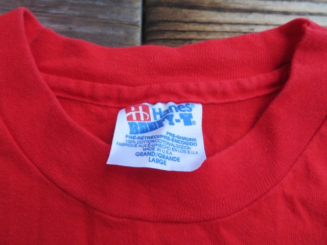 USED 90ǯ��Ⱦ�к���USA�� Hanes��Beefy ̵��T����� �� L tsh589