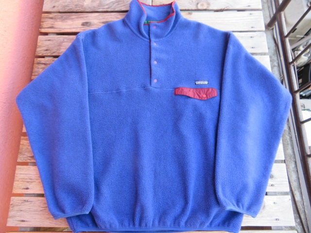 USED 96年FW USA製 パタゴニア シンチラスナップT ブルーリボン