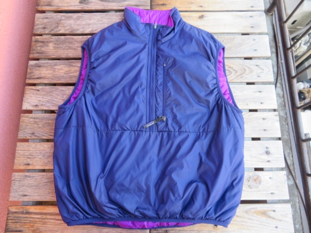 美USED 95年FW USA製 パタゴニア パフボールベスト ブルーベリー!!! L