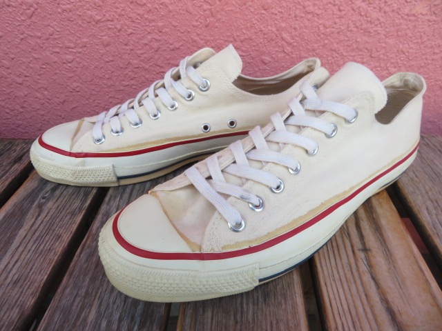 USED USA製 80年代 コンバース オールスター 白 LOW サイズ11表記