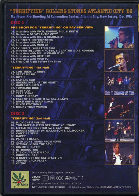 ROLLING STONES / TERRIFYING (2DVD-R) JOINTRIP / JTDV-015