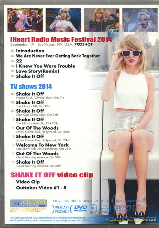 TAYLOR SWIFT / TV SHOWS 2014 (1DVD-R) JOHANNA VISION ONE / JPD-V1