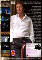 PAUL McCARTNEY / WELCOME BACK TO THE OLYMPIA!! (1DVD-R) SPARKLE DISC / SVD-019