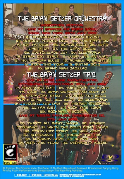 BRIAN SETZER / ROCKABILLY BOOGIE (1DVD-R) FOOTSTOMP / FSVD