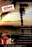 AIR SUPPLY / LIVE IN HAWAII (1DVD-R) FOOTSTOMP / FSVD-247