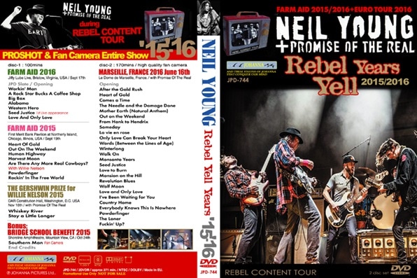 NEIL YOUNG / REBEL YELL YEARS 2015/2016 (2DVD-R) JOHANNA / JPD-744