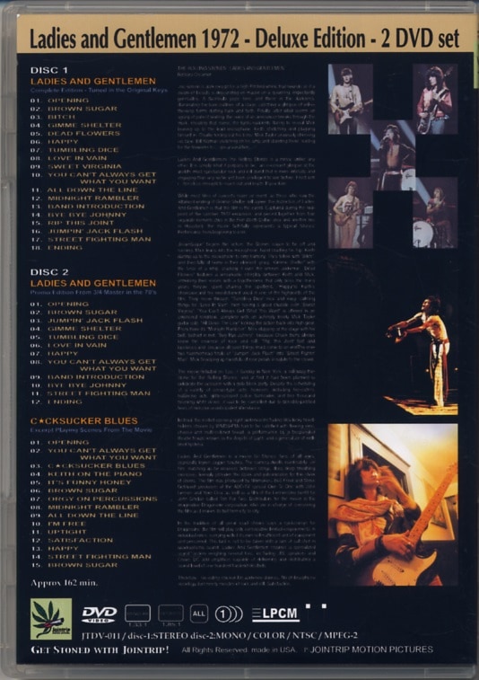 ROLLING STONES / LADIES AND GENTLEMEN (2DVD-R) JOINTRIP / JTDV-011