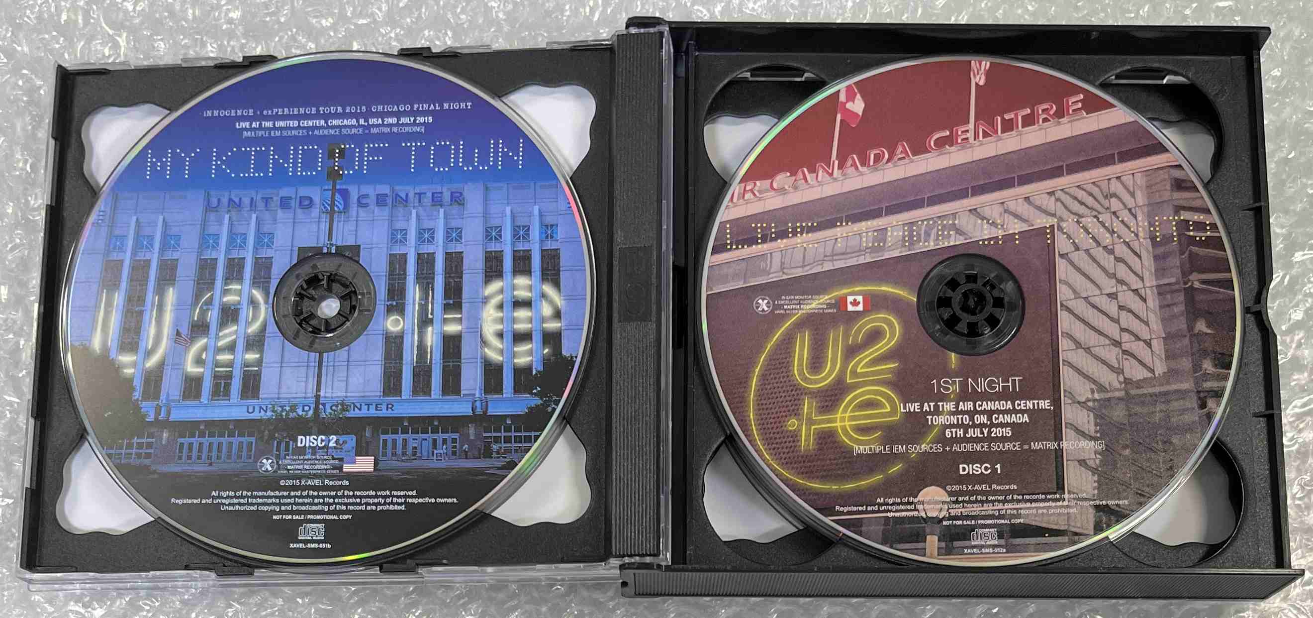U2 ファンクラブ 限定 ライブ CD 2枚組 innocence experi Live