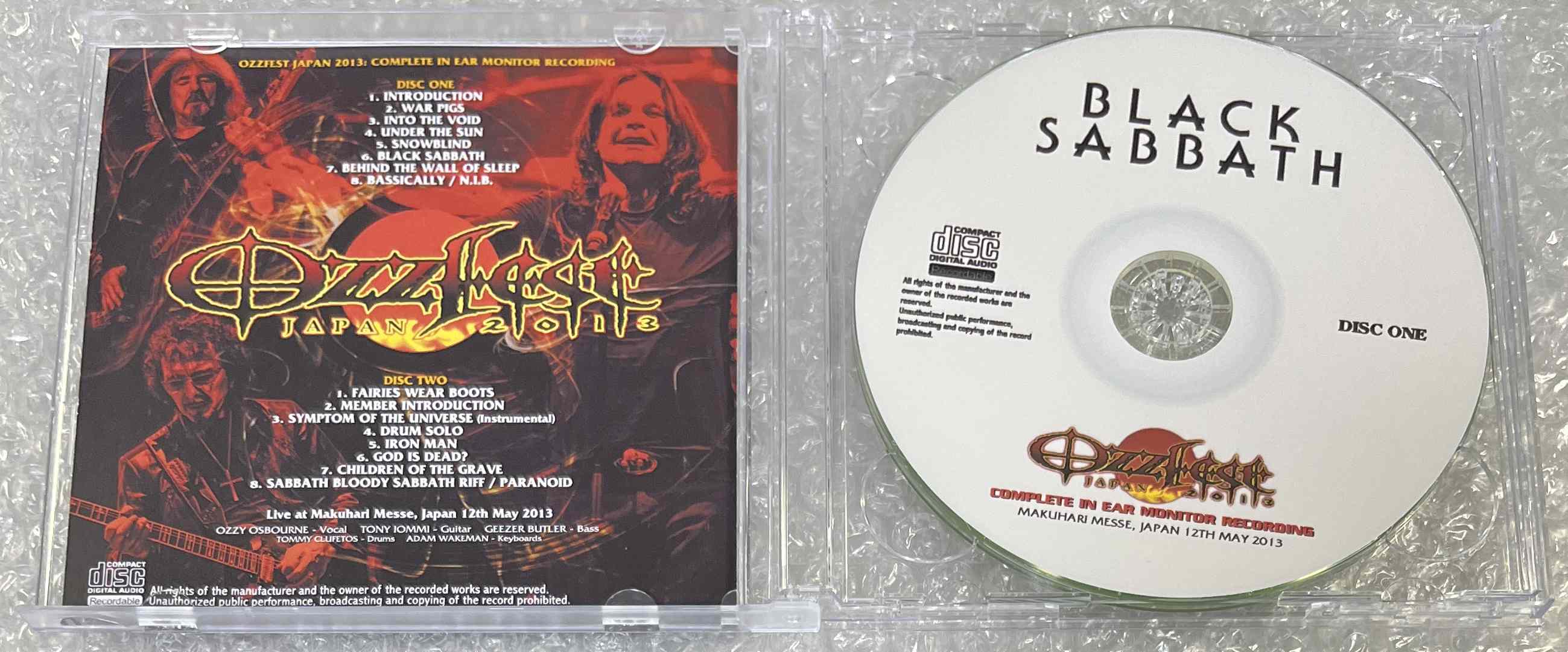 BLACK SABBATH / OZZFEST JAPAN 2013: COMPLETE IN EAR MONITOR