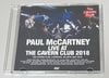 PAUL McCARTNEY / LIVE AT THE CAVERN CLUB 2018 (1DVD-R) GIFT TITTLE