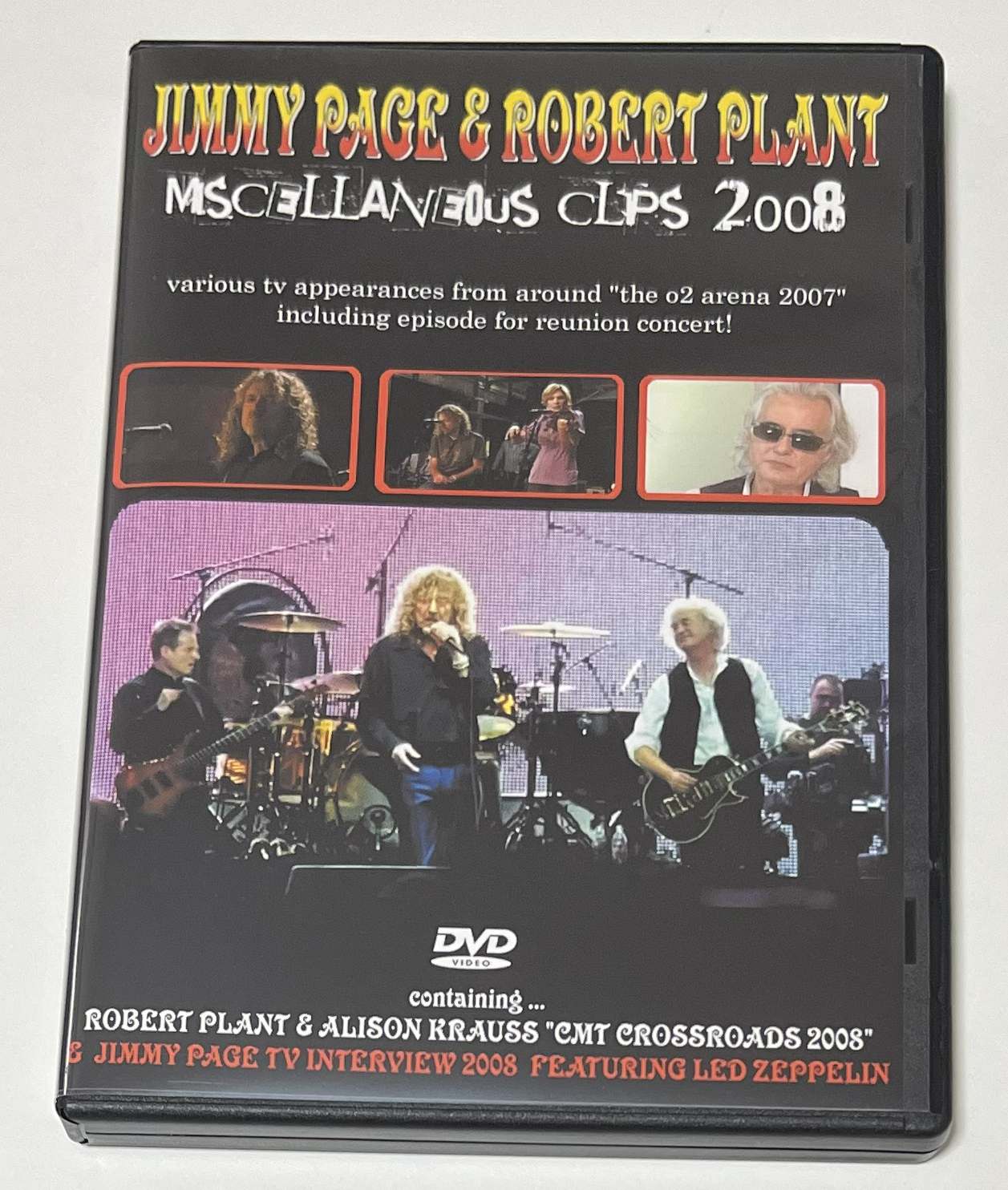 JIMMY PAGE & ROBERT PLANT / MISCELLANEOUS CLIPS 2008 (1DVD-R