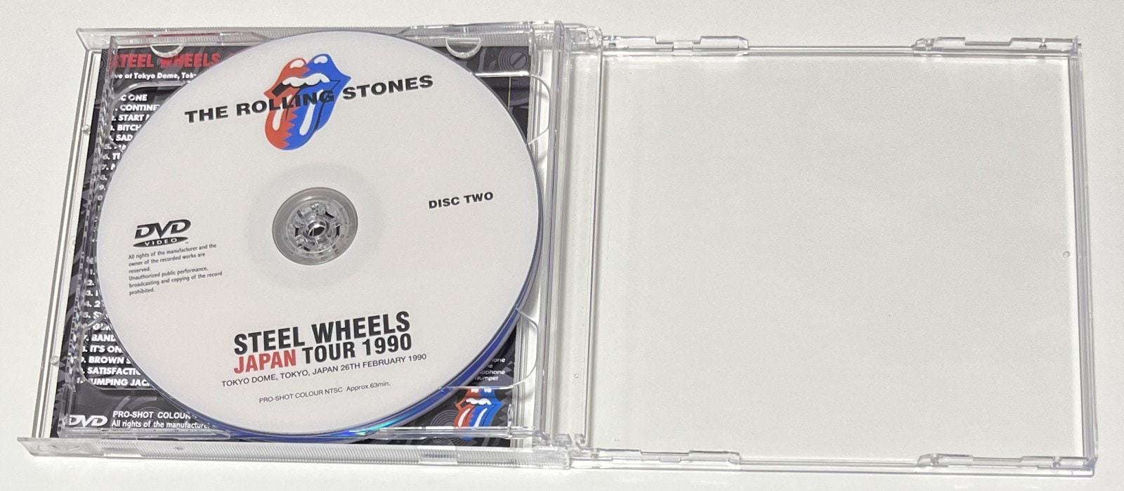 ROLLING STONES スティールホイールズジャパンツアーグッズ 1990 ROLLING STONES / STEEL WHEELS JAPAN TOUR 1990 (2DVD-R) GIFT TITTLE