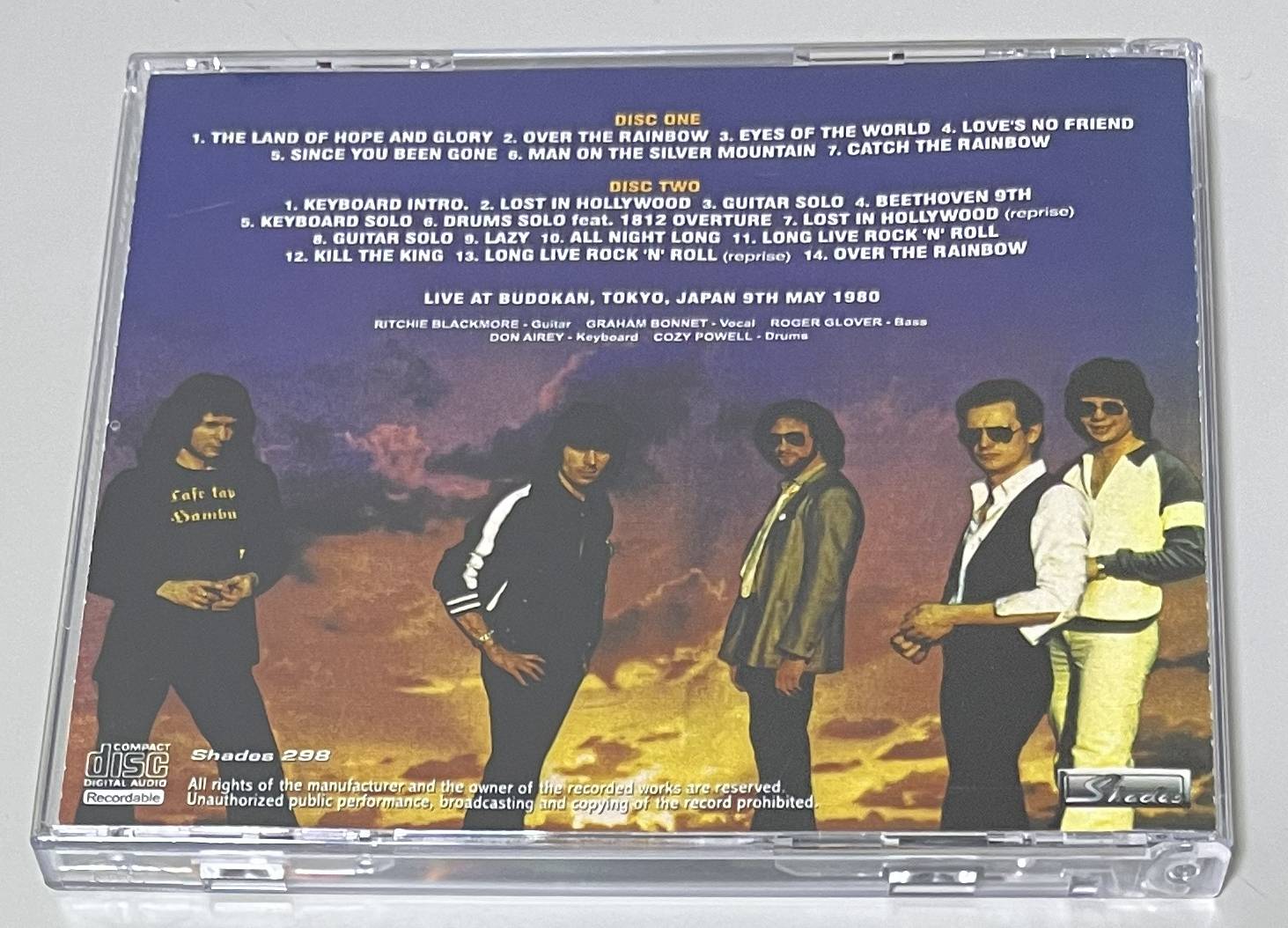 RAINBOW / GONE WILD MORE (2CD-R) SHADES 298