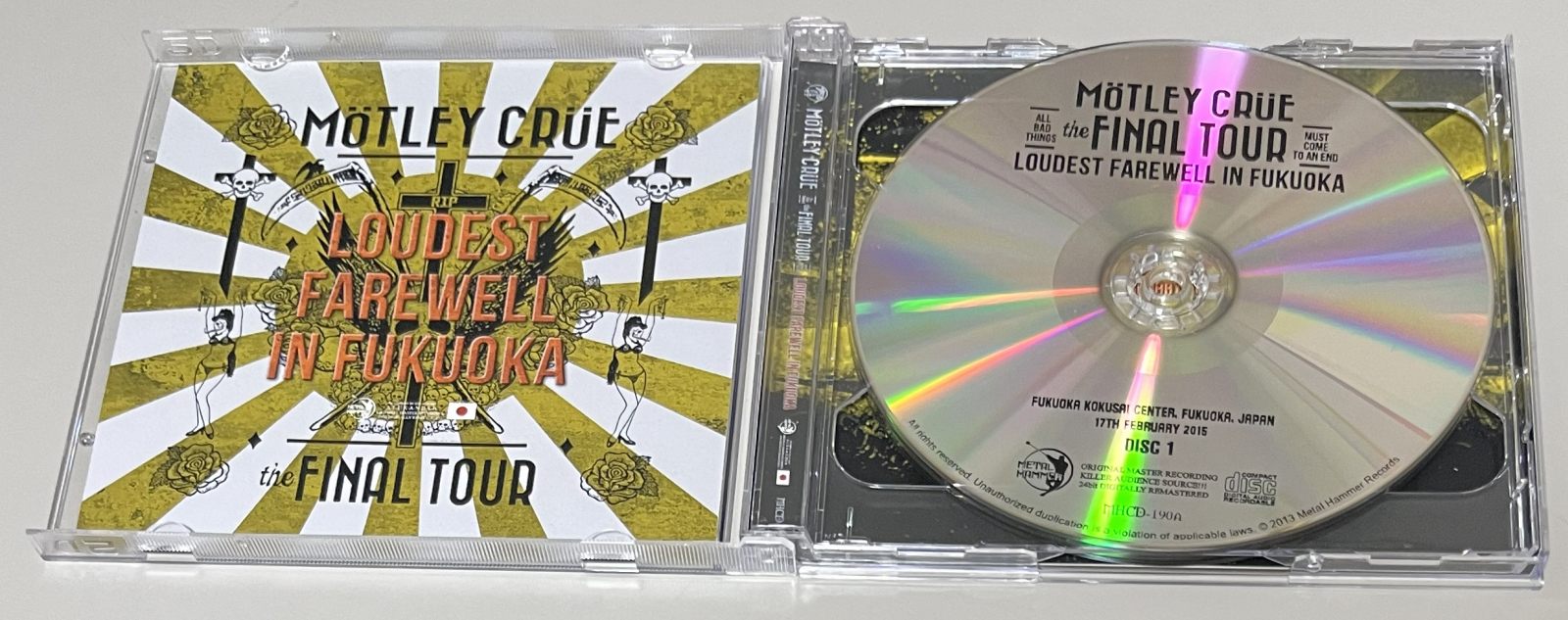 MOTLEY CRUE / LOUDEST FAREWELL IN FUKUOKA (2CD-R) METAL HAMMER / MHCD-190