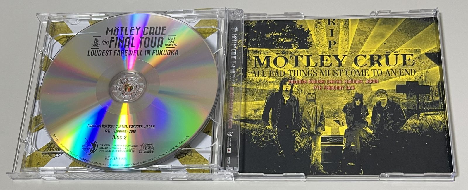 MOTLEY CRUE / LOUDEST FAREWELL IN FUKUOKA (2CD-R) METAL HAMMER / MHCD-190