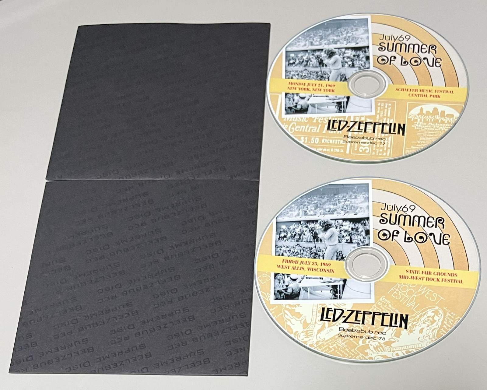 サイン付き SILVERSTEIN RESCUE CD 輸入盤 紙ジャケット LED ZEPPELIN / JULY 69 SUMMER OF LOVE (2CD-R) BEELZEBUB REC / BSD