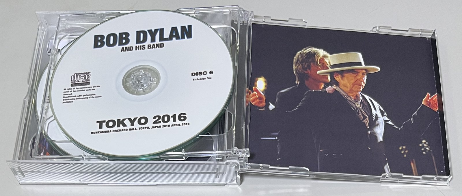 BOB DYLAN / TOKYO 2016: THE LATTER NIGHTS (6CD-R) UXBRIDGE 562