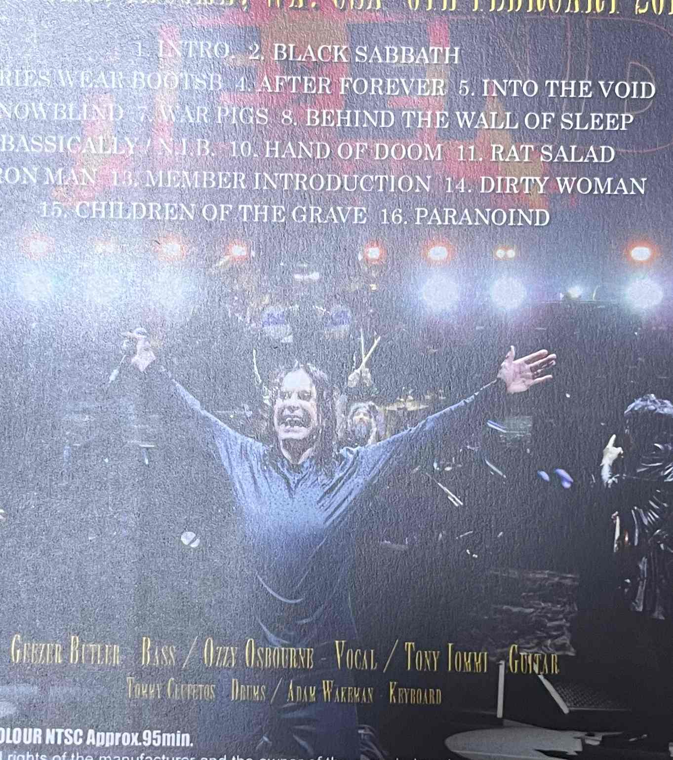 BLACK SABBATH / TACOMA 2016 (1DVD-R) GIFT TITTLE