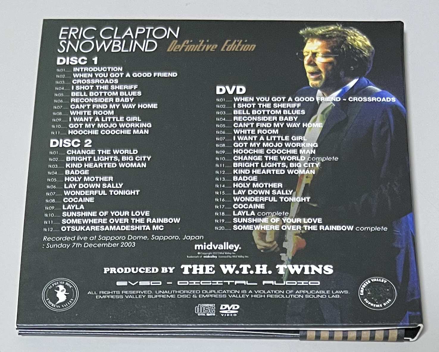 ERIC CLAPTON / SNOWBLIND「真冬の夜の夢」(2CD+1DVD) MID VALLEY