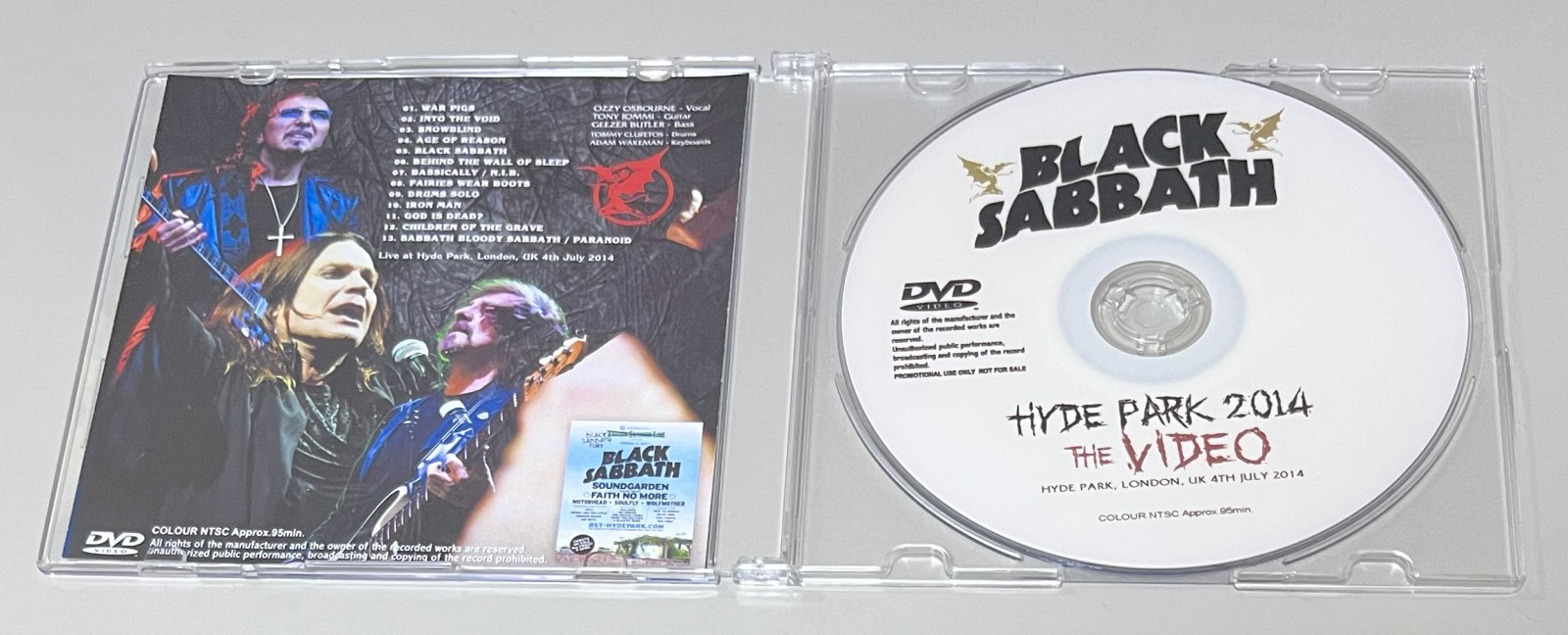 BLACK SABBATH / HYDE PARK 2014: THE VIDEO (1DVD-R) GIFT TITTLE